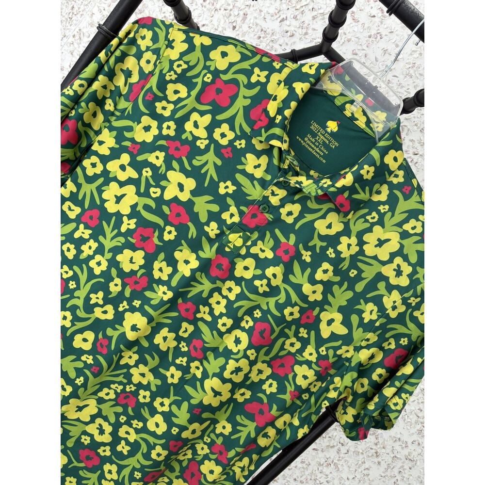 Pins And Aces Limited Edition Augusta Golf Shirt 2022 Floral Print XXL